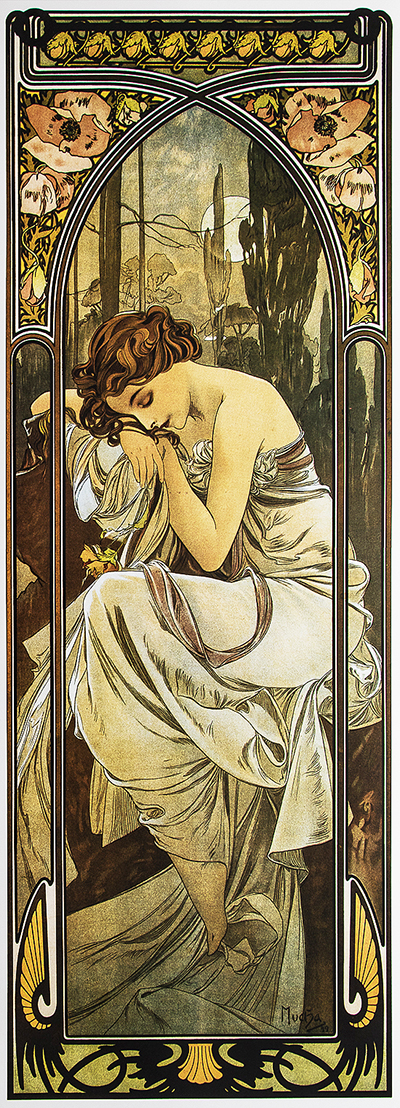 Night Alphonse Mucha